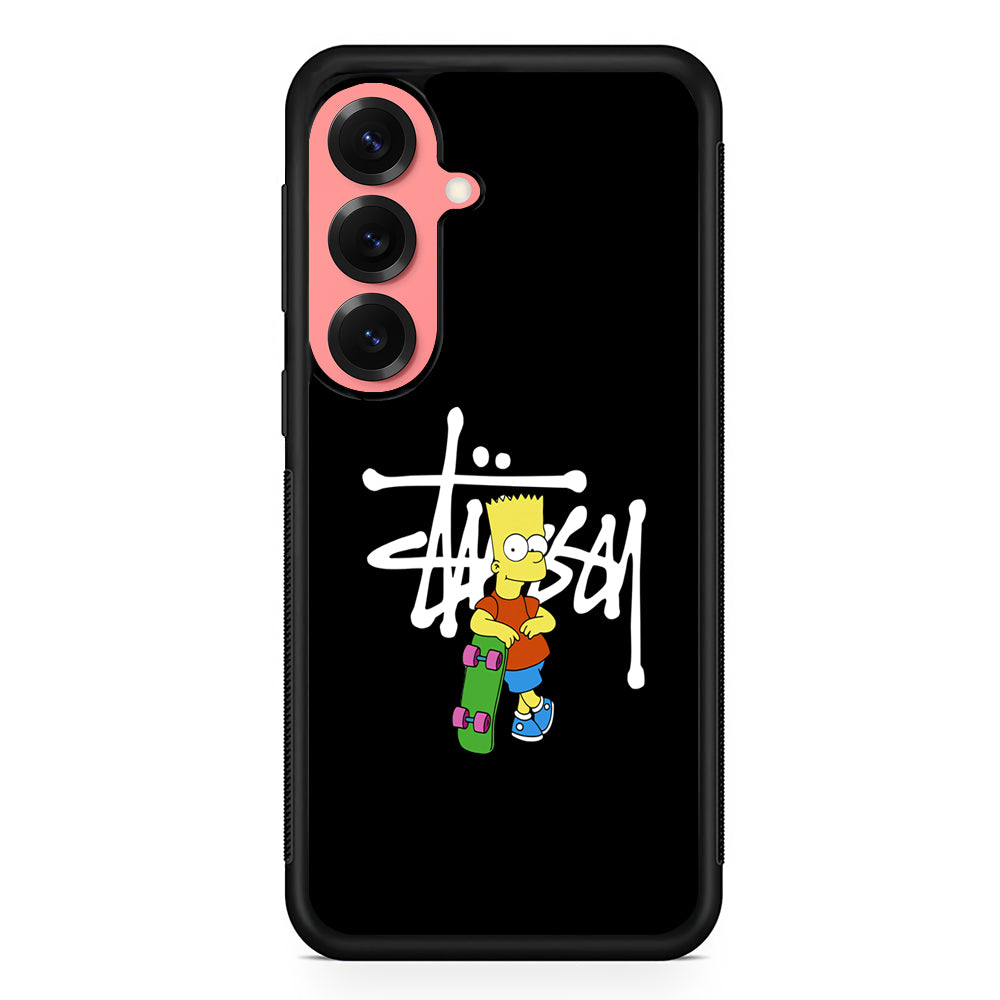 Stussy Simpson Skate Samsung Galaxy S25 Case | Slim Rubber Case for Samsung Galaxy S25