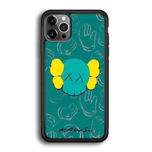 Kaws Face Tosca Touch iPhone 12 Pro Max Case | Slim Rubber Case for iPhone 12 Pro Max