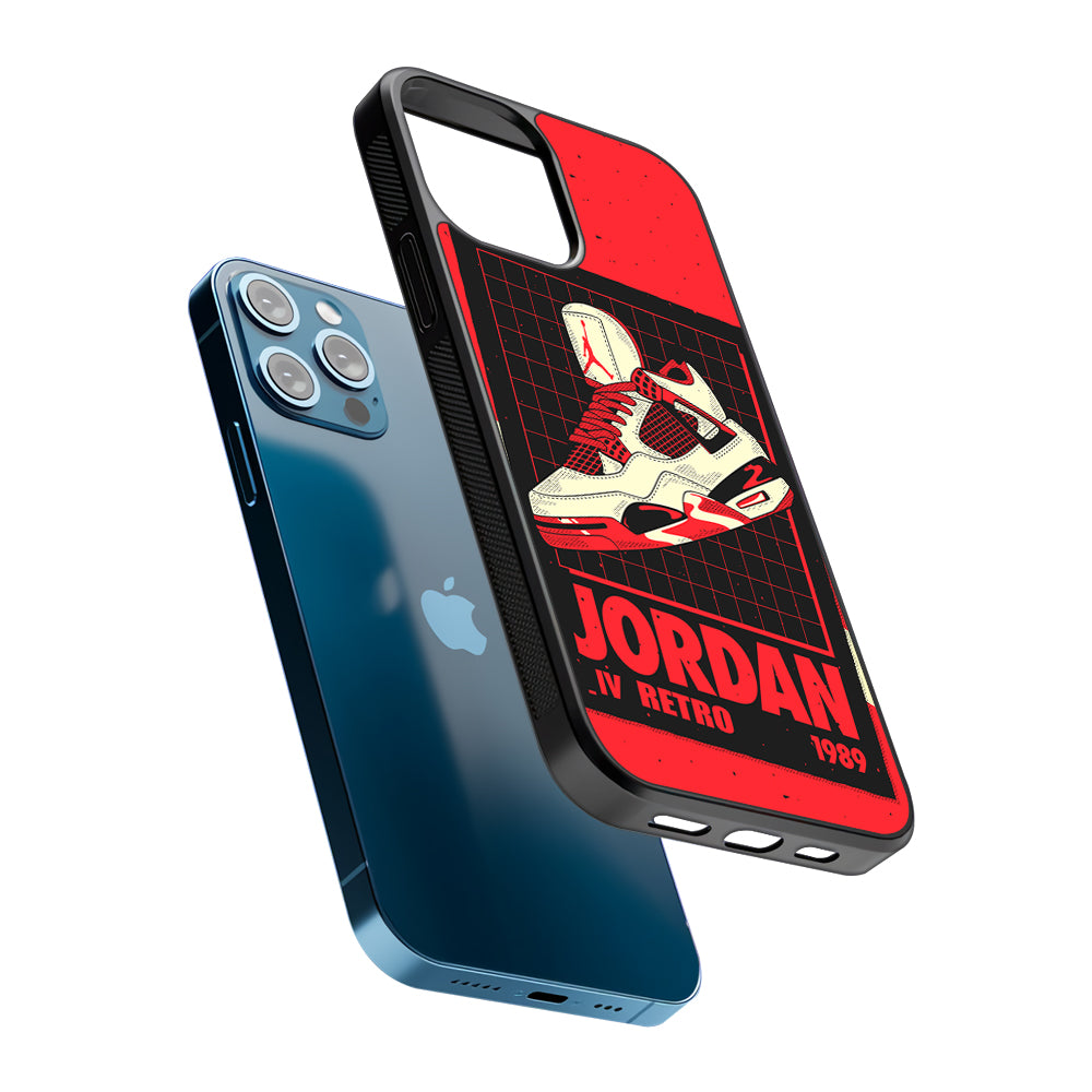 Air Jordan Poster from The Past 2D Rubber Phone Case | Slim Protective Phone Case