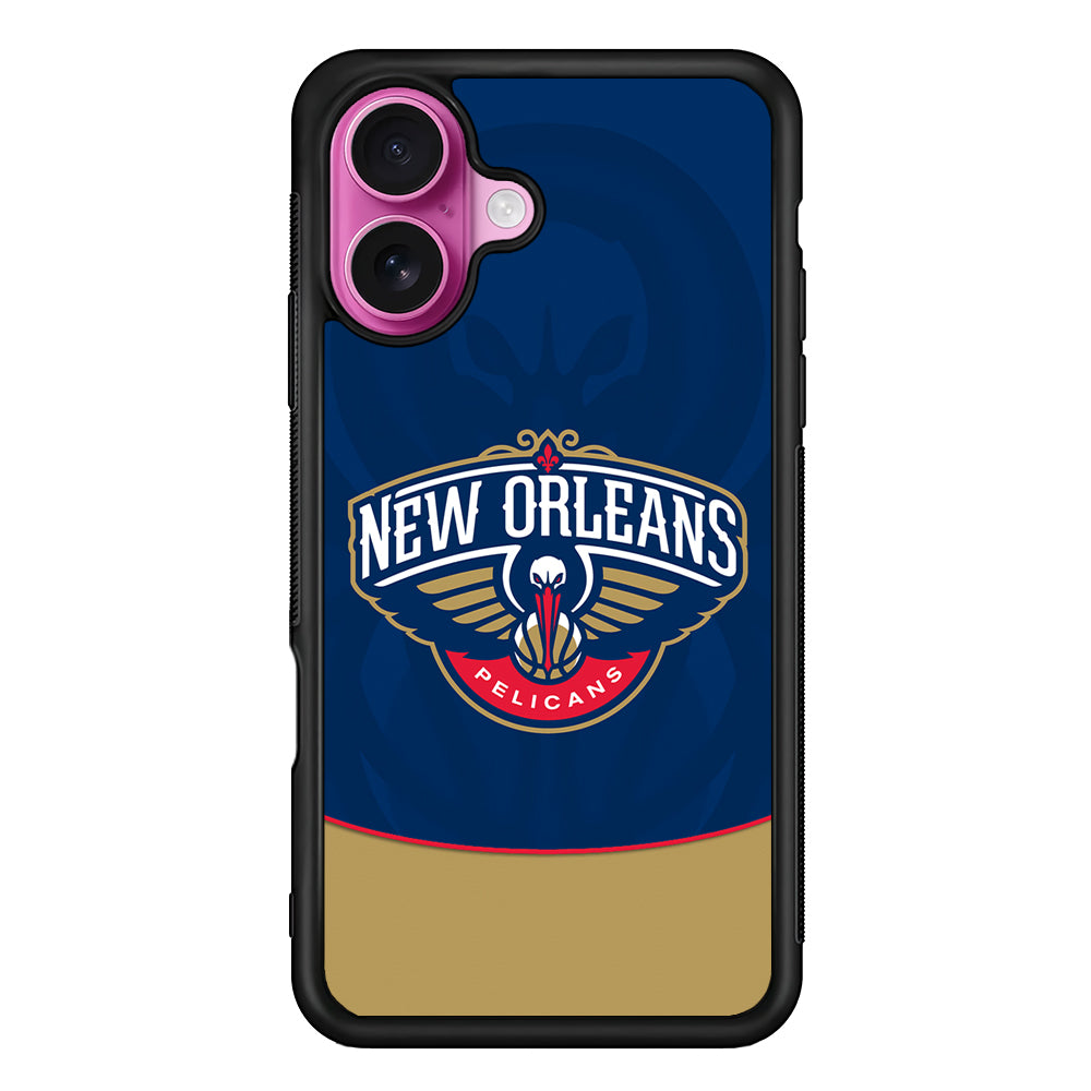 New Orleans Pelicans Logo iPhone 17 Case | Slim Protective Rubber Phone Cover