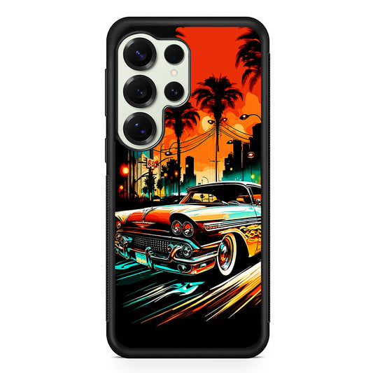 Classic Car Vintage Art Samsung Galaxy S25 Ultra Case | Durable Rubber Case for Samsung Galaxy S25 Ultra