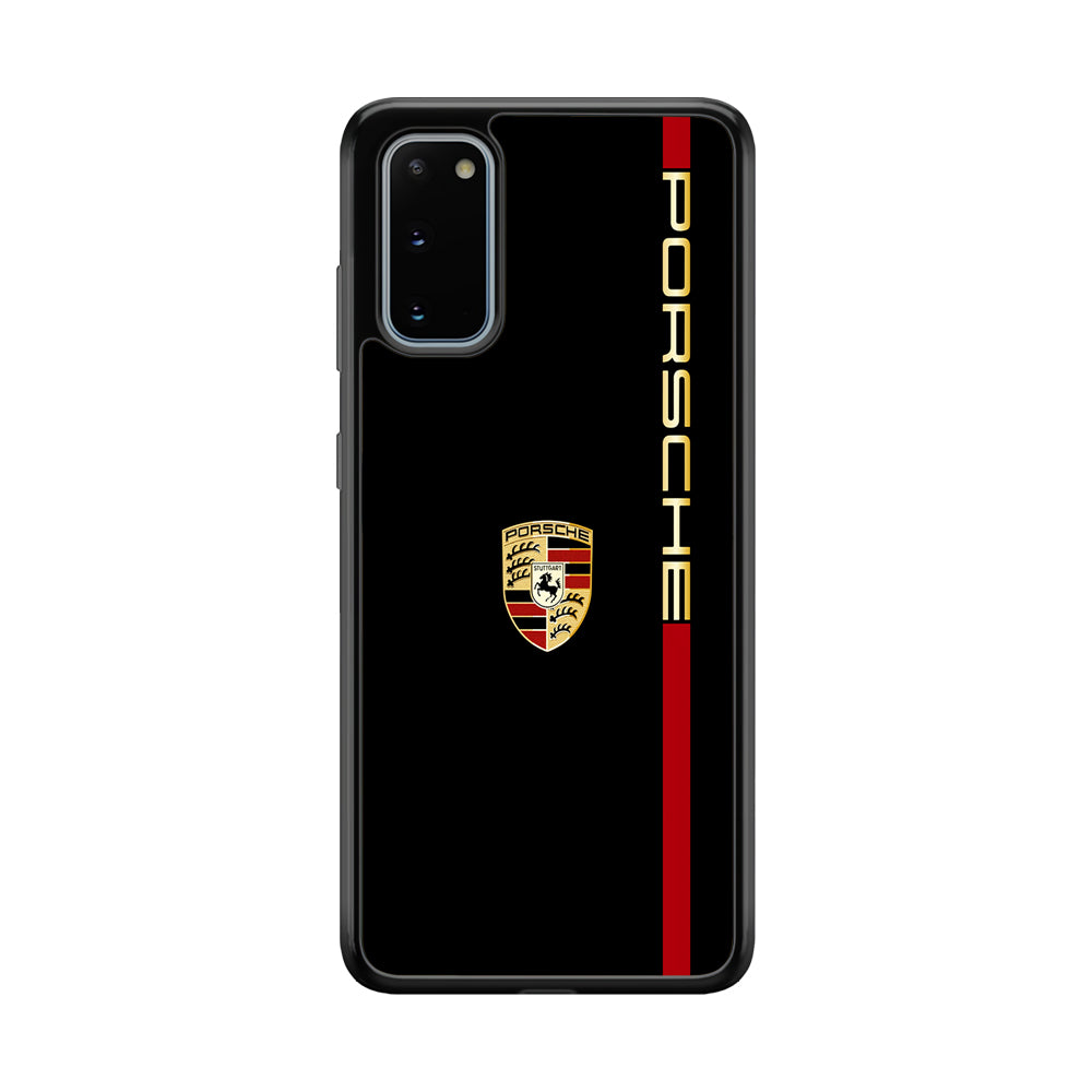 Porsche Car Logo Luxury Samsung Galaxy S20 Case | Slim Rubber Case for Samsung Galaxy S20