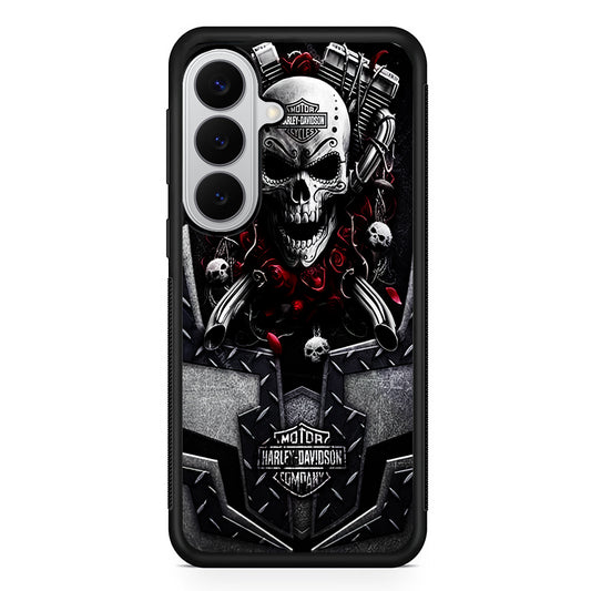 Harley Davidson Skull Art Samsung Galaxy S26 Case | Slim Samsung Galaxy S26 Rubber Case