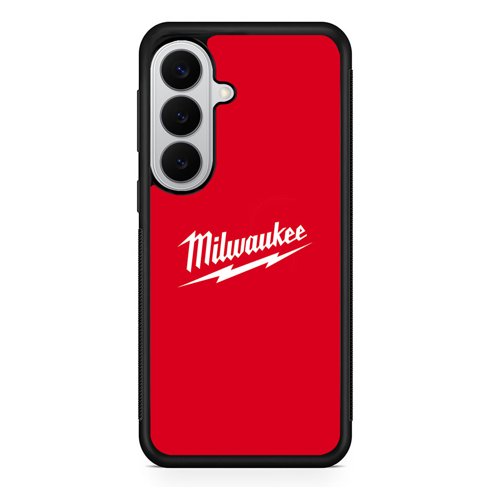 Milwaukee Tool Red Background Samsung Galaxy S26 Case | Slim Rubber Case for Samsung Galaxy S26