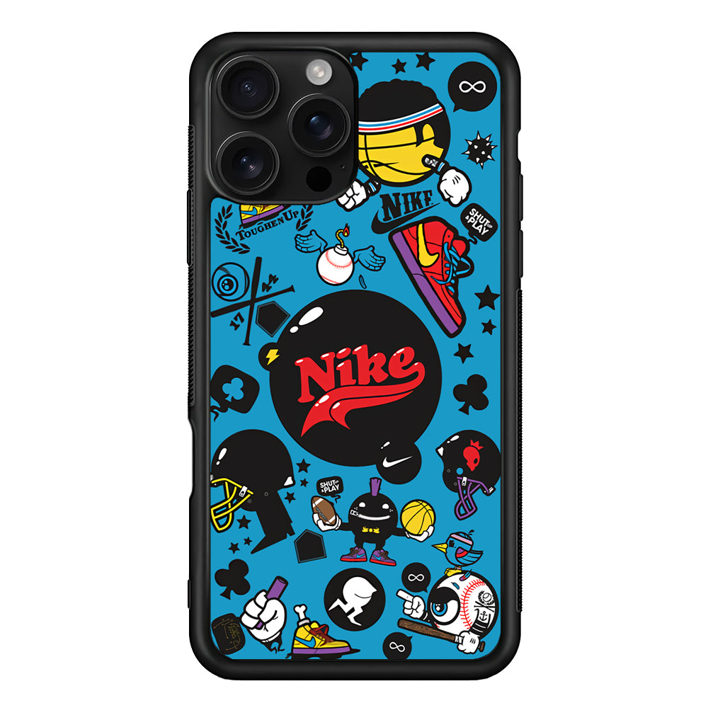 Nike Assembly of Struggle iPhone 16 Pro Case - Stylish Protective Cover for iPhone 16 Pro