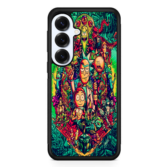 Rick and Morty Cartoon Art Samsung Galaxy S25 Plus Case | Slim Rubber Cover for Samsung Galaxy S25 Plus