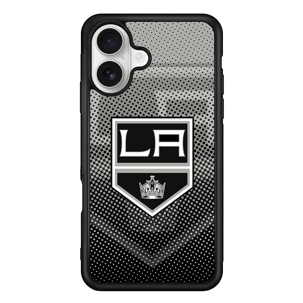 Los Angeles Kings Dot iPhone 16 Plus Case | Durable Protective Rubber Cover
