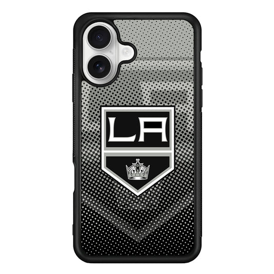 Los Angeles Kings Dot iPhone 16 Plus Case | Durable Protective Rubber Cover