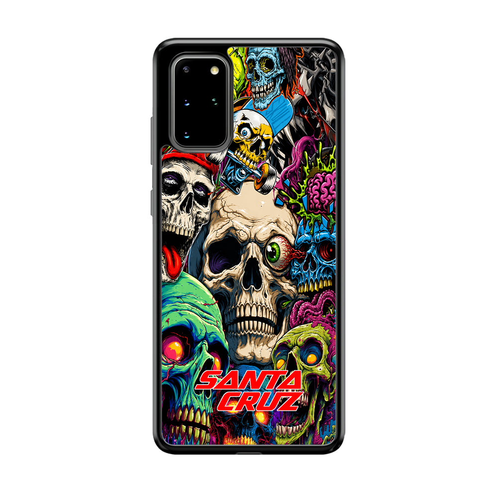 Santa Cruz Skateboard Skull Samsung Galaxy S20 Plus Case | Slim Rubber Case for Samsung Galaxy S20 Plus