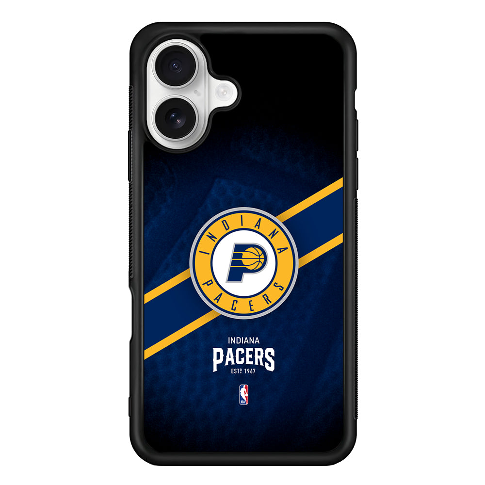 Indiana Pacers Logo iPhone 16 Plus Case | Durable Protective Rubber Cover