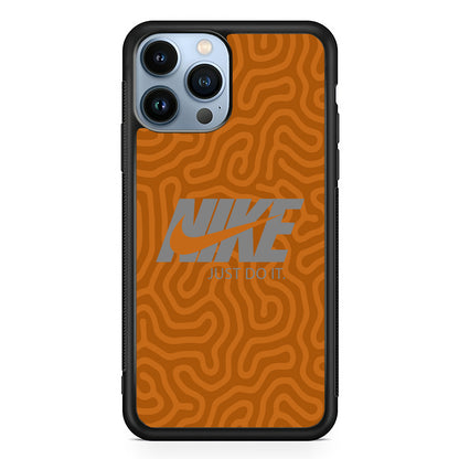 Nike Brown Maze 2D Rubber Phone Case | Slim Protective Phone Case