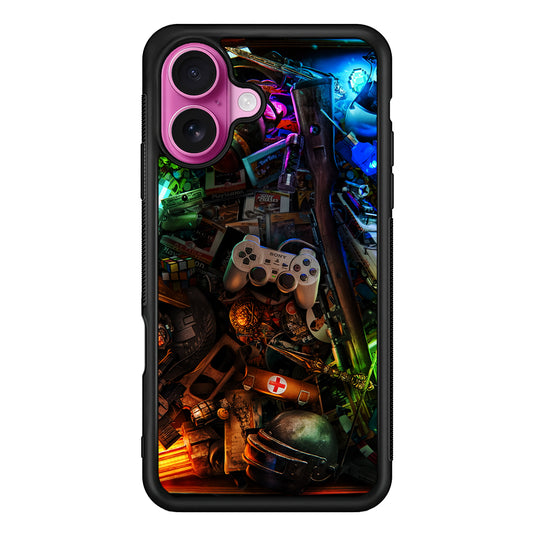 Video Games Retro Art iPhone 17 Case | Slim Protective Rubber Phone Cover