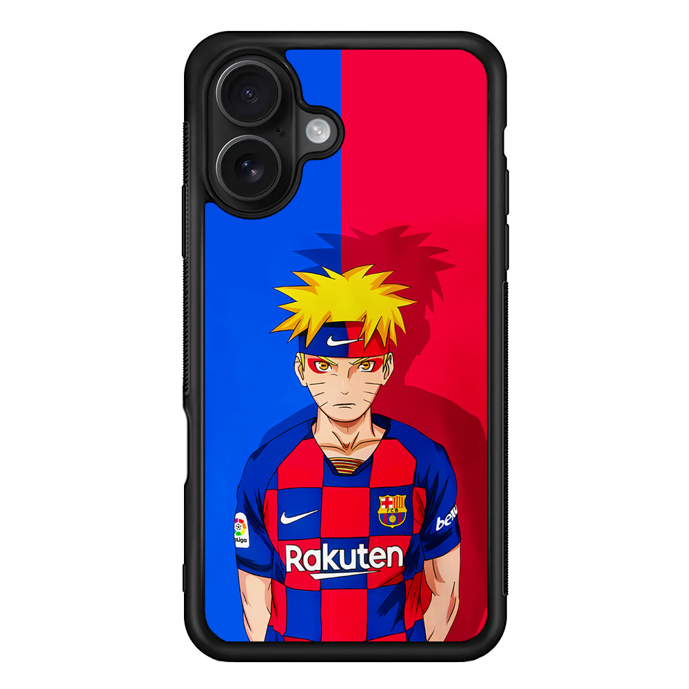 Naruto Barcelona Fc Jersey iPhone 16 Case - Oxvistore