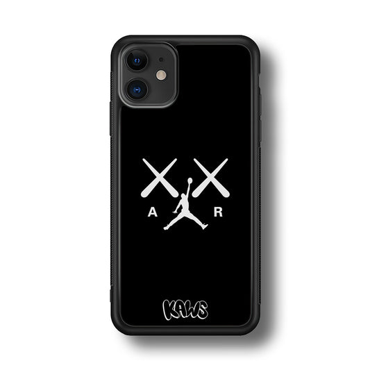 Kaws Air Jordan Midnight Black iPhone 11 Case | Slim Rubber Case for iPhone 11