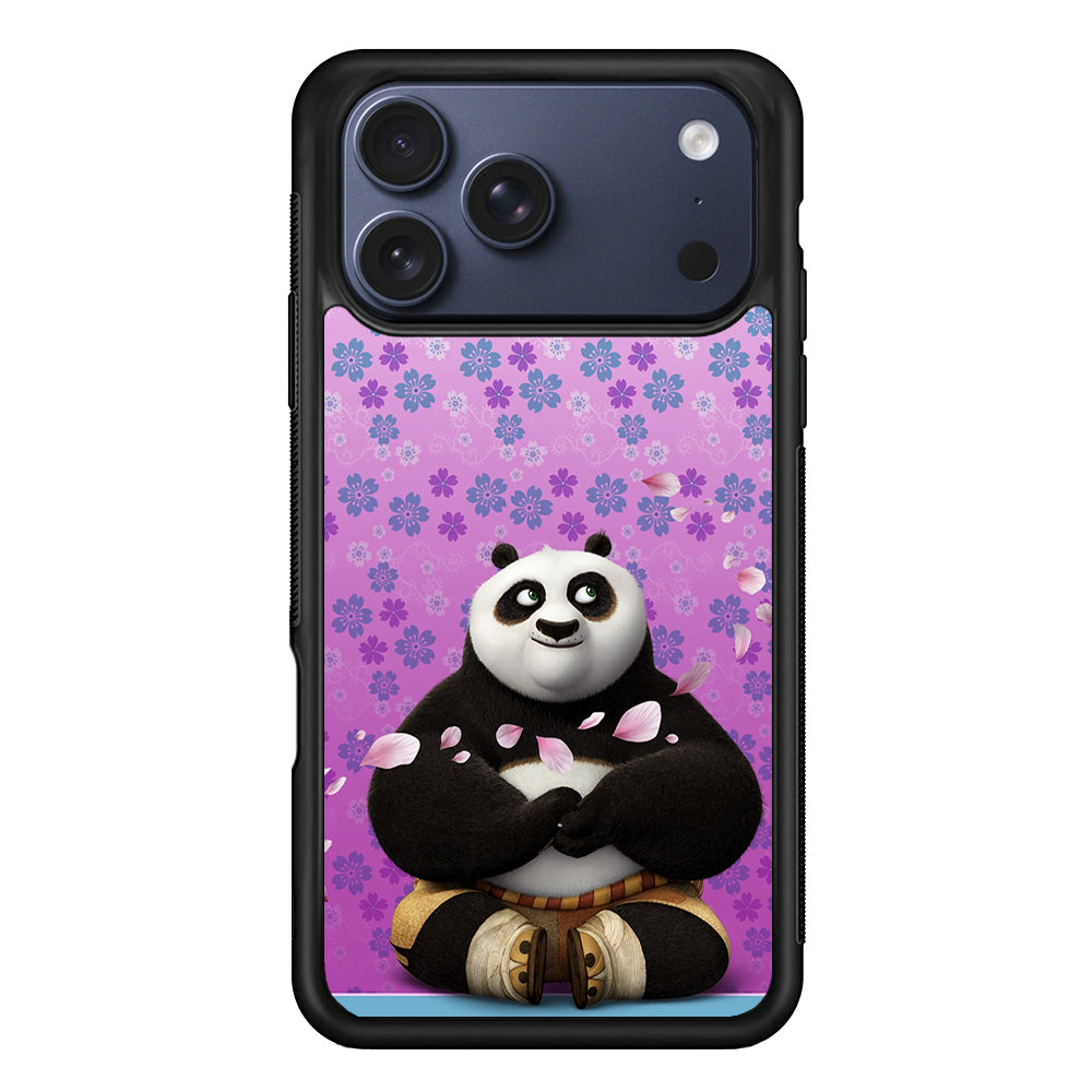 Kung Fu Panda Flower Background iPhone 17 Pro Max Case | Slim Protective Cover for iPhone 17 Pro Max