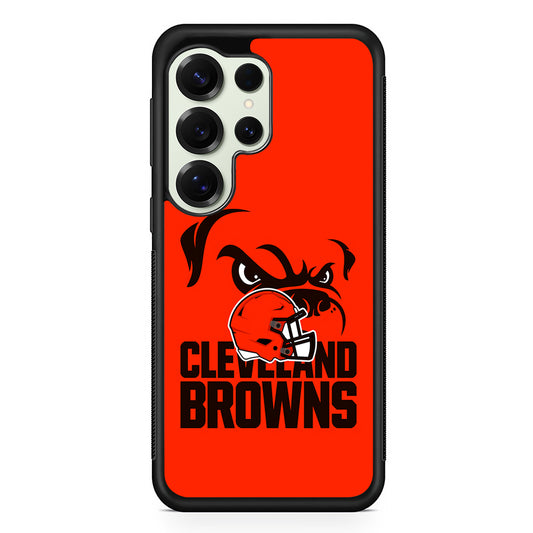 Cleveland Browns Helmet Samsung Galaxy S25 Ultra Case | Durable Rubber Case for Samsung Galaxy S25 Ultra