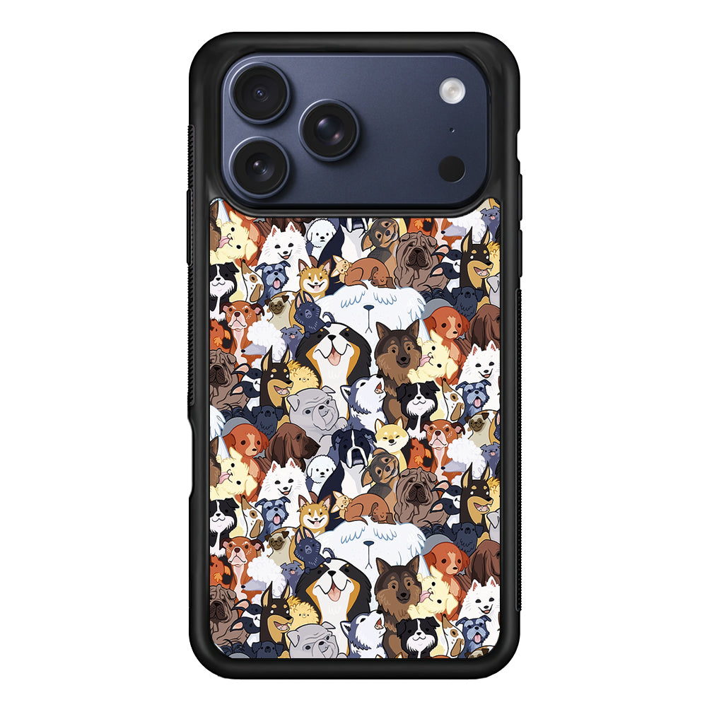 Puppy Party Pattern iPhone 17 Pro Max Case | Slim Protective Cover for iPhone 17 Pro Max