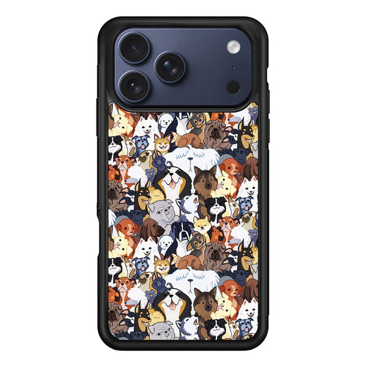 Puppy Party Pattern iPhone 17 Pro Max Case | Slim Protective Cover for iPhone 17 Pro Max