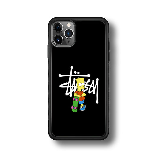 Stussy Simpson Skate iPhone 11 Pro Max Case | Slim Rubber Case for iPhone 11 Pro Max