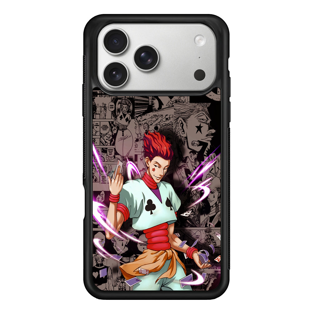 Hisoka Hunter x Hunter Comic iPhone 17 Pro Case | Slim Rubber Case for iPhone 17 Pro