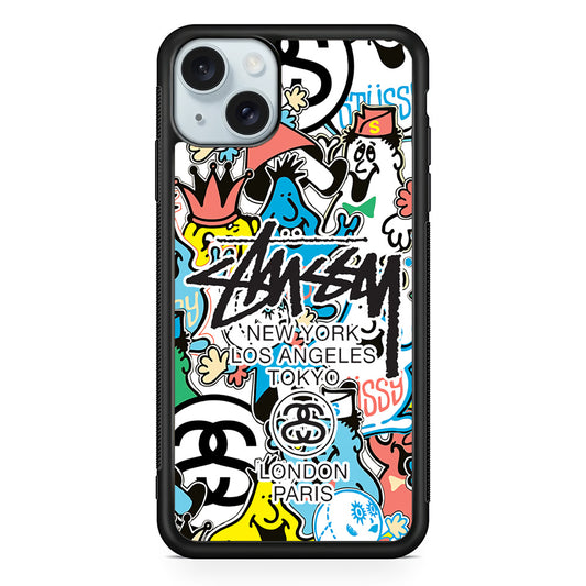 Stussy Doodle Doll iPhone 14 Case | Slim Rubber Case for iPhone 14