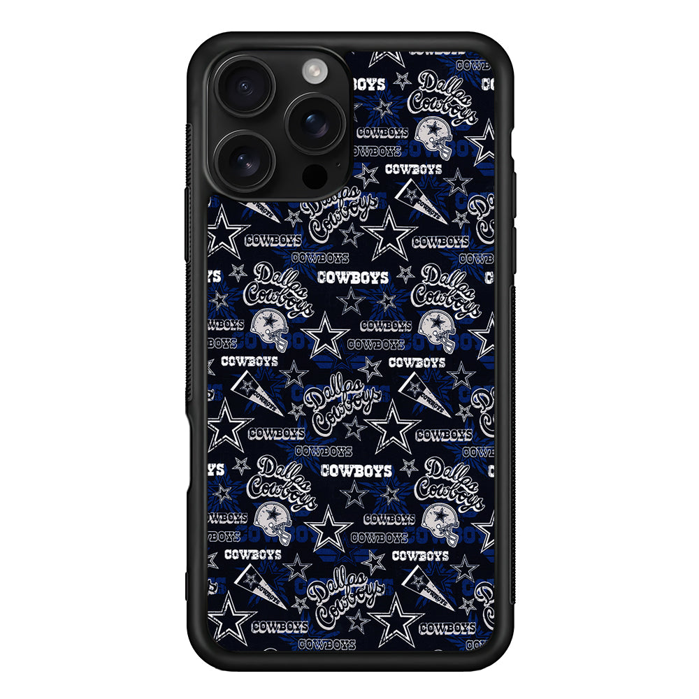 Dallas Cowboys Pattern iPhone 16 Pro Case | Durable Protective Case for iPhone 16 Pro