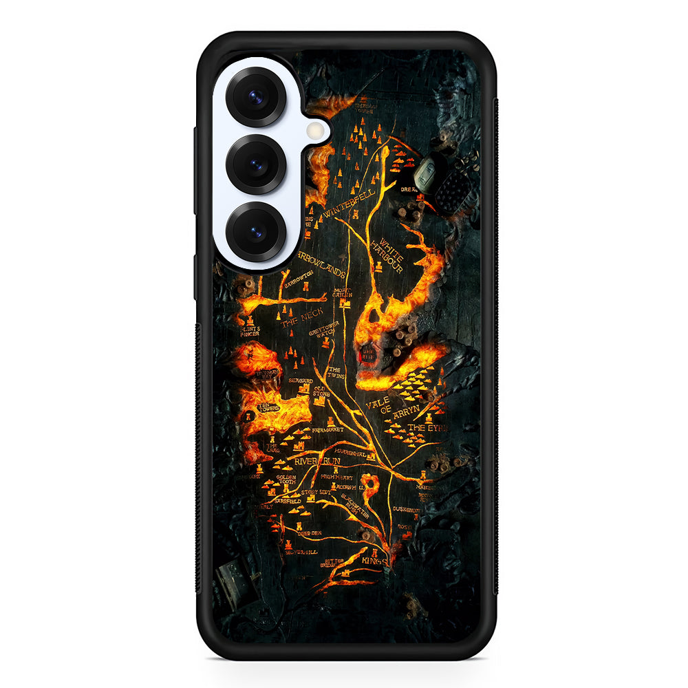 House of Dragon Fire Table Map Samsung Galaxy S25 Plus Case | Slim Rubber Cover for Samsung Galaxy S25 Plus