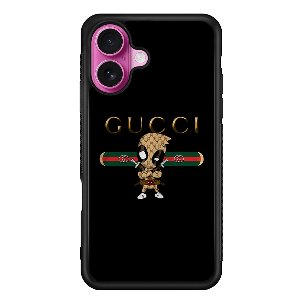 Gucci Deadpool Style iPhone 17 Case | Slim Rubber Case for iPhone 17