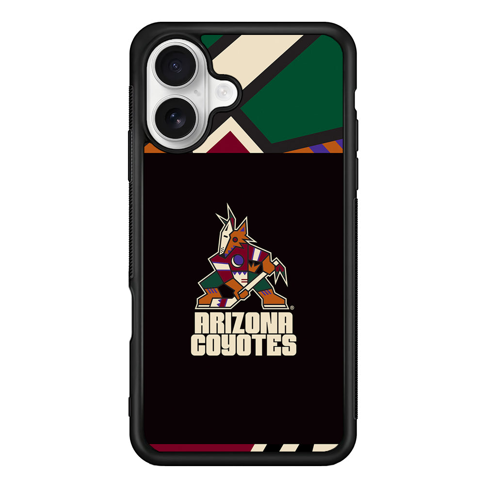 Arizona Coyotes Logo iPhone 16 Plus Case | Durable Protective Rubber Cover