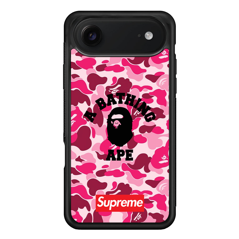 A Bathing Ape Supreme Bape Camo iPhone 17 Air Case | Slim Rubber Case for iPhone 17 Air
