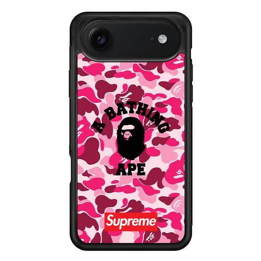 A Bathing Ape Supreme Bape Camo iPhone 17 Air Case | Slim Rubber Case for iPhone 17 Air
