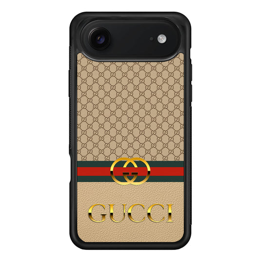 Gucci Gold Clasp iPhone 17 Air Case | Slim Rubber Case for iPhone 17 Air