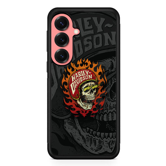 Harley Davidson Flaming Rider Samsung Galaxy S25 Case | Slim Protective Cover for Samsung Galaxy S25