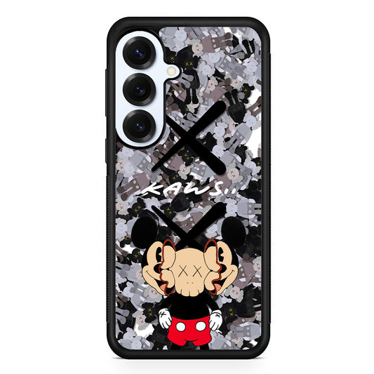 Kaws and Mickey Mask Samsung Galaxy S25 Plus Case | Slim Rubber Case for Samsung Galaxy S25 Plus