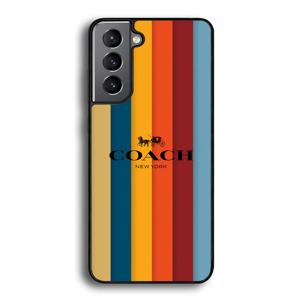 Coach Vertical Colorfull Samsung Galaxy S24 Plus Case | Slim Rubber Case for Samsung Galaxy S24 Plus
