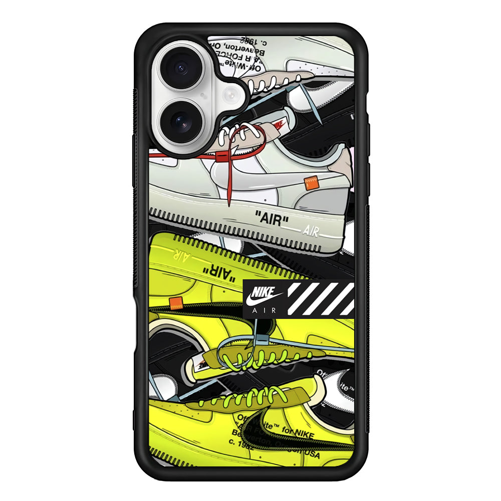 Nike Air Shoelaces iPhone 16 Plus Case – Slim Fit Protective Phone Case