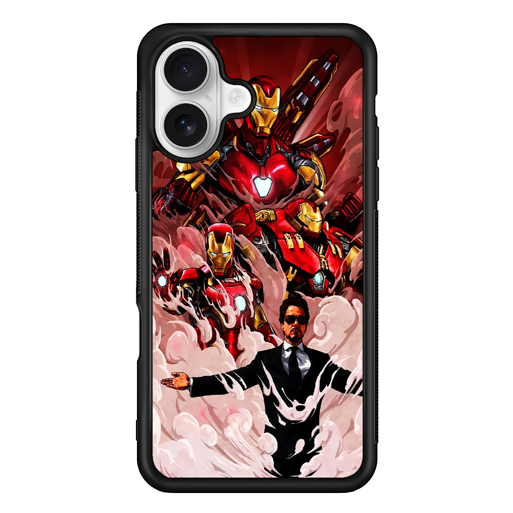 Legend Tony Stark Iron Man iPhone 16 Plus Case | Durable Protective Rubber Cover