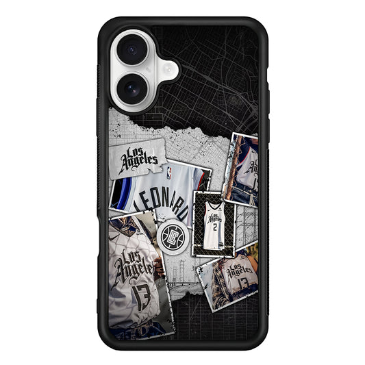 LA Clippers Jersey iPhone 16 Plus Case | Durable Protective Rubber Cover