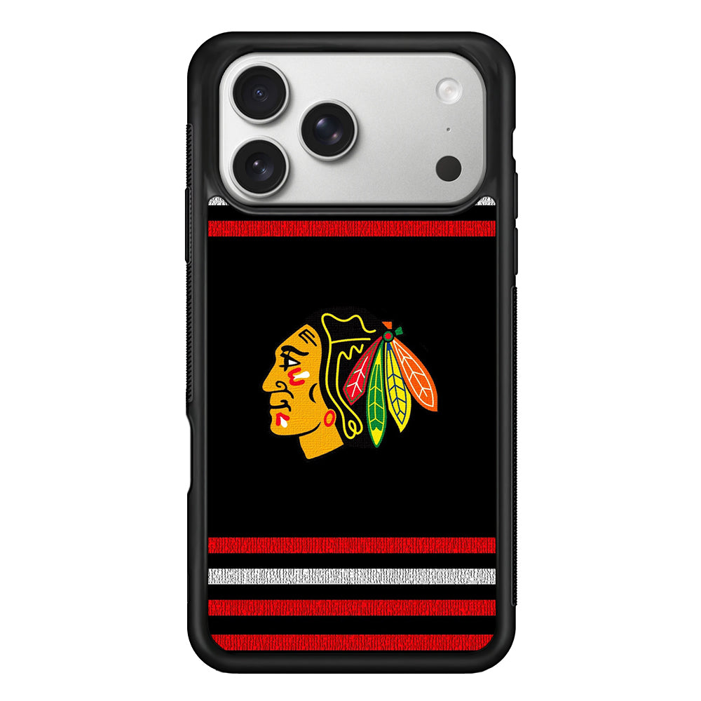Chicago Blackhawks Logo iPhone 17 Pro Case | Slim Rubber Case for iPhone 17 Pro