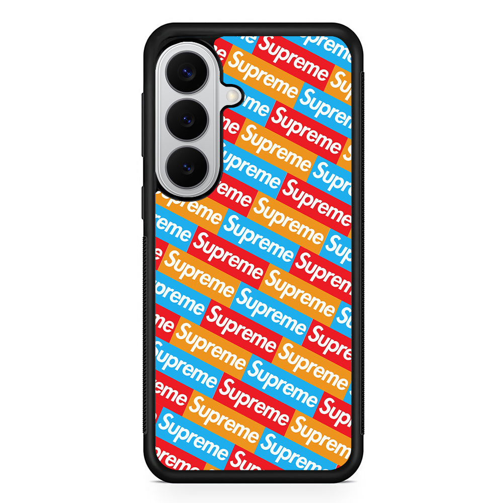 Supreme Colorful Samsung Galaxy S26 Case | Slim Rubber Case for Samsung Galaxy S26