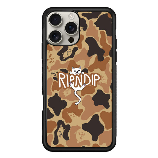 Rip N Dip Brown Camo iPhone 16 Pro Max Case | Slim Rubber Case for iPhone 16 Pro Max