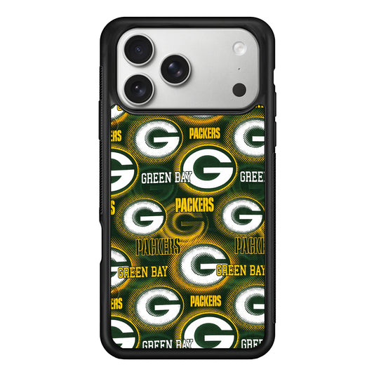 Green Bay Packers Pattern iPhone 17 Pro Case | Slim Rubber Case for iPhone 17 Pro