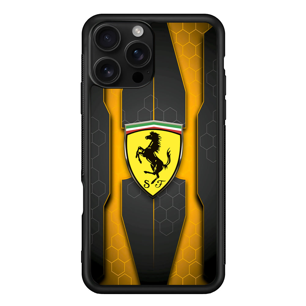Ferrari Sweet Futuristic Shapes iPhone 16 Pro Case - Stylish Protective Cover for iPhone 16 Pro