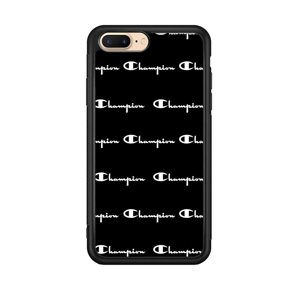 Champion Bland And White iPhone 8 Plus Case | Slim Rubber Case for iPhone 8 Plus