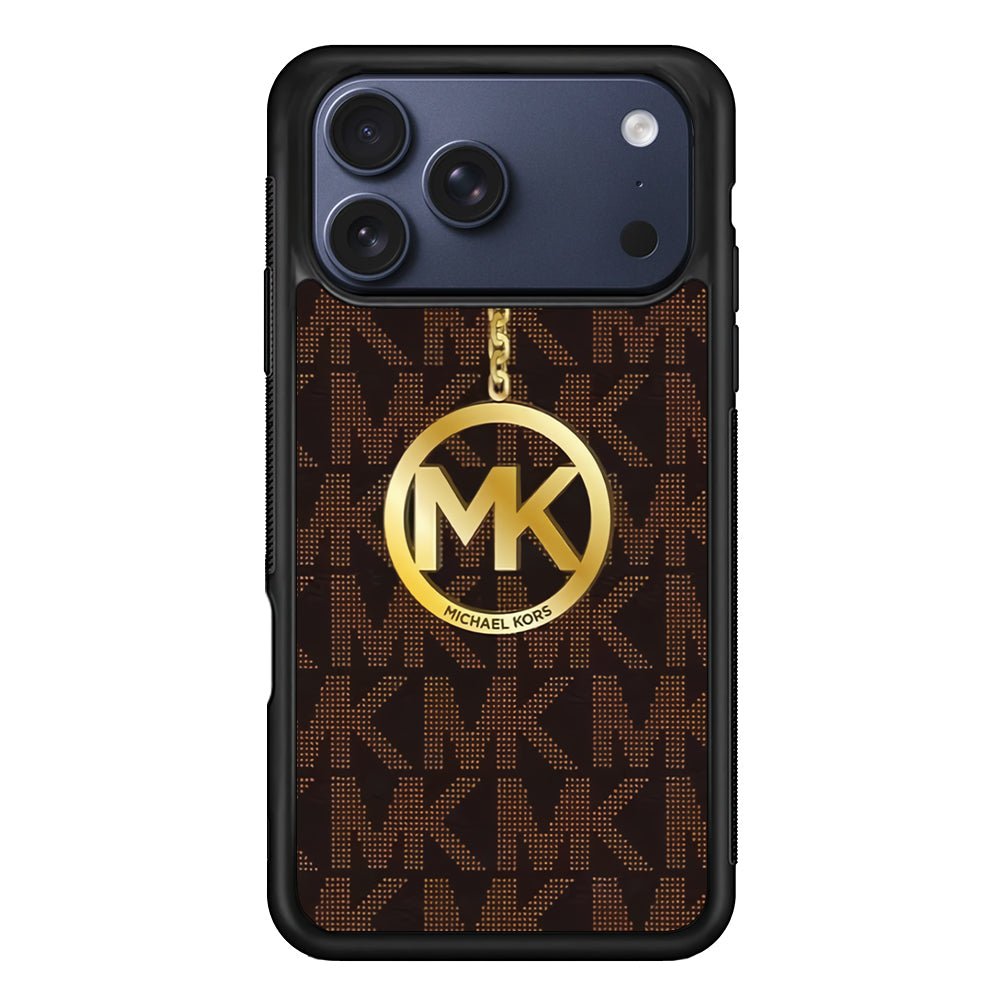 Michael Kors Brown Pattern iPhone 17 Pro Max Case | Slim Rubber Case for iPhone 17 Pro Max