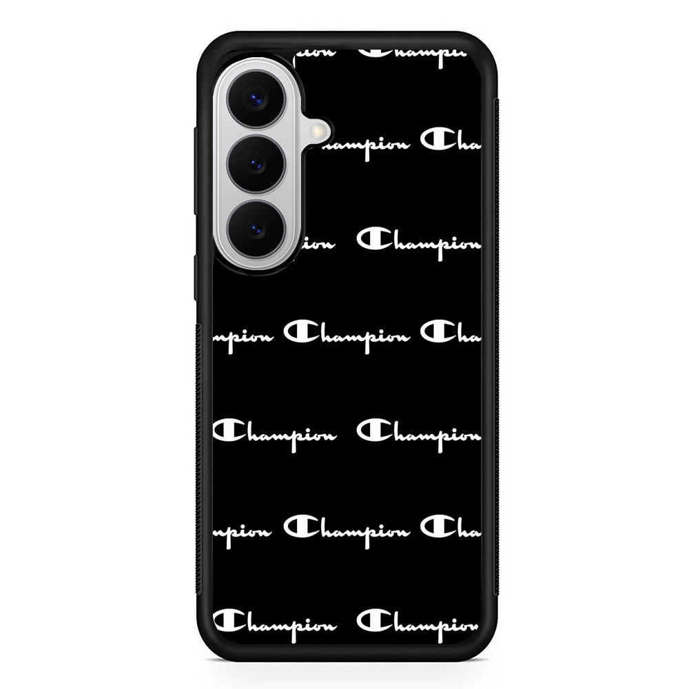 Champion Bland And White Samsung Galaxy S26 Case | Slim Rubber Case for Samsung Galaxy S26