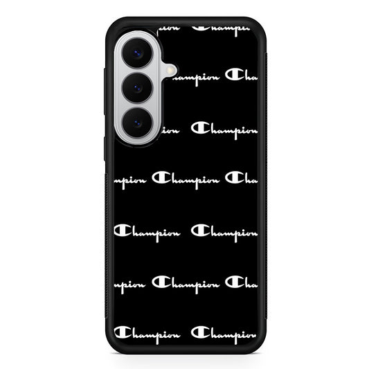 Champion Bland And White Samsung Galaxy S26 Case | Slim Rubber Case for Samsung Galaxy S26