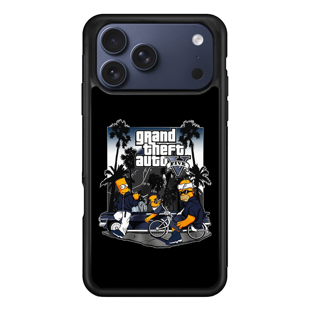Grand Theft Auto Simpson iPhone 17 Pro Max Case | Slim Protective Cover for iPhone 17 Pro Max