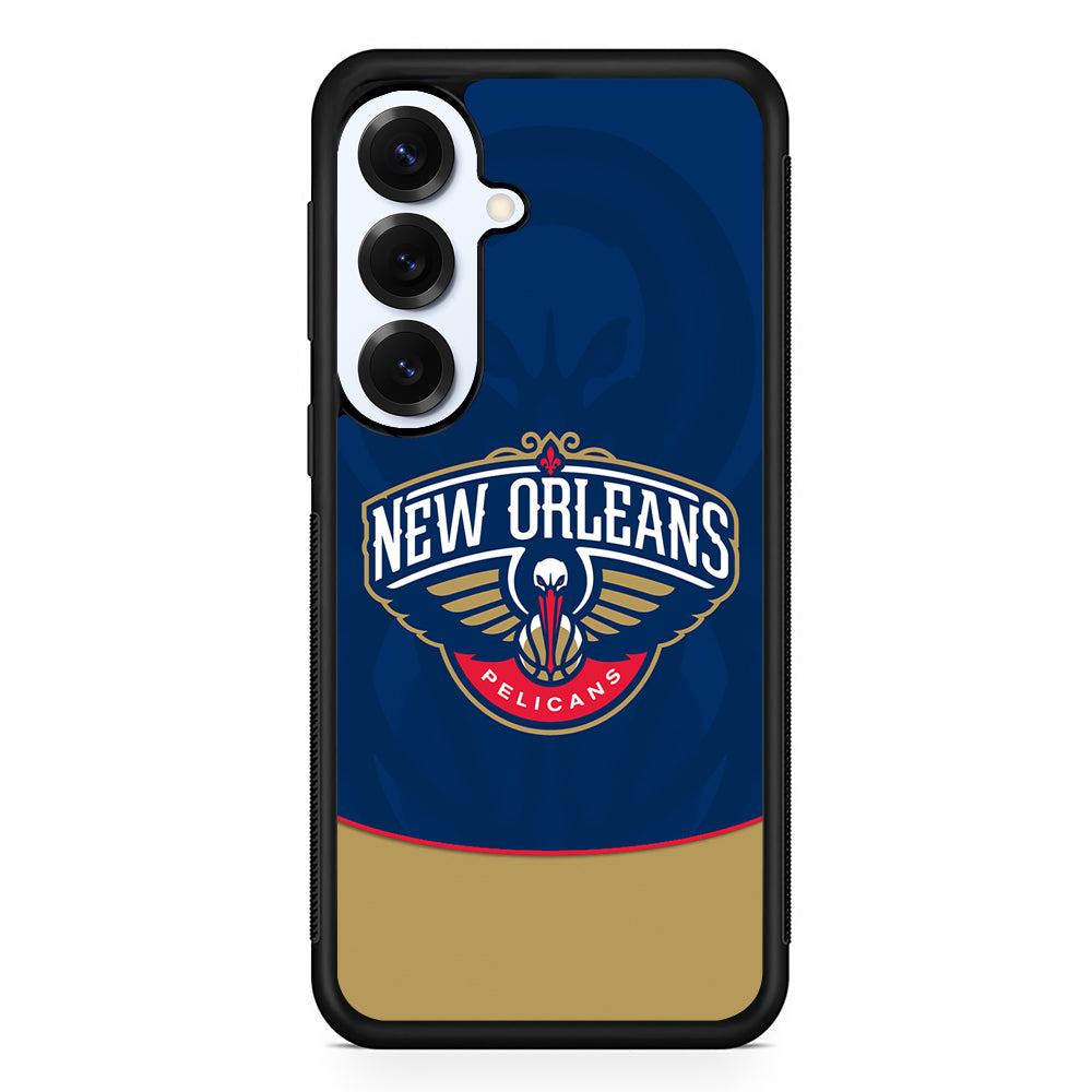 New Orleans Pelicans Logo Samsung Galaxy S25 Plus Case | Slim Rubber Cover for Samsung Galaxy S25 Plus