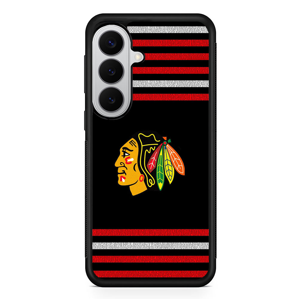 Chicago Blackhawks Logo Samsung Galaxy S26 Case | Protective Rubber Cover